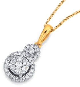 9ct-Diamond-Pendant on sale