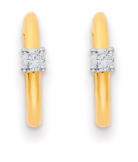 9ct-Oval-Hoops-with-Diamonds on sale