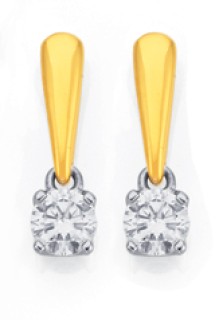 18ct-Diamond-Solitaire-Earrings on sale