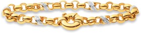 9ct-Diamond-Twist-Belcher-Bracelet on sale