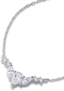 Sterling-Silver-Cubic-Zirconia-Necklet on sale