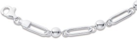 Sterling-Silver-20cm-Oval-Ball-Link-Bracelet on sale