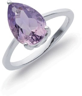 Sterling-Silver-Amethyst-Ring on sale