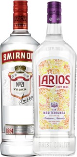 Smirnoff-Red-Vodka-or-Larios-Mediterranean-Dry-Gin-1L on sale