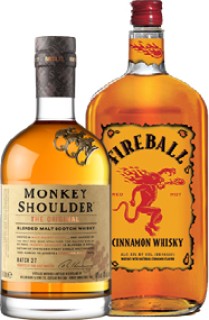 Monkey-Shoulder-Whisky-700ml-or-Fireball-Cinnamon-Whisky-1L on sale