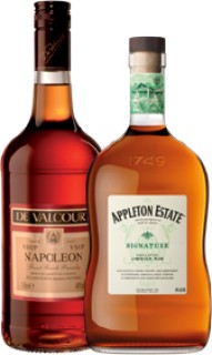 De-Valcourt-VSOP-1L-or-Appleton-Estate-Signature-Blend-Rum-700ml on sale