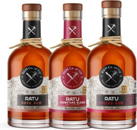 Ratu-Dark-Rum-5yo-Ratu-Signature-Blend-8yo-Rum-or-Ratu-Spiced-Rum-700ml on sale