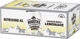Woodstock-Whiskey-Lemonade-or-Woodstock-Whiskey-Ginger-Ale-10-x-330ml-Cans on sale