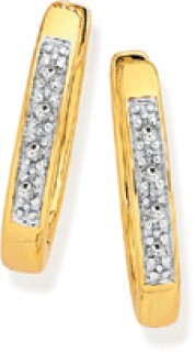 9ct-Diamond-Pave-Huggie-Earrings on sale