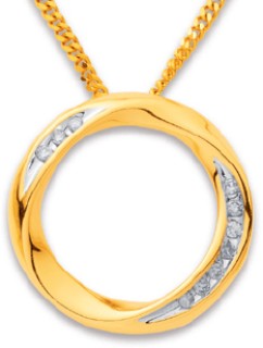 9ct-Diamond-Circle-of-Love-Pendant on sale