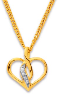 9ct-Diamond-Heart-Pendant on sale