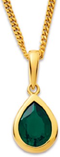 9ct-Created-Emerald-Pendant on sale