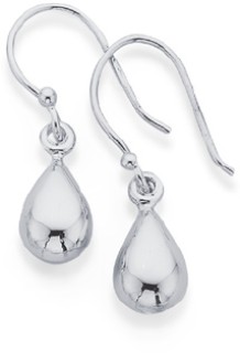 Sterling-Silver-Teardrop-Hook-Earrings on sale