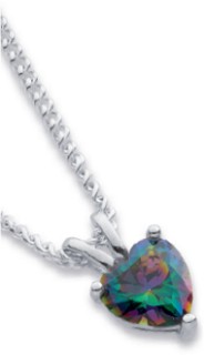 Sterling-Silver-Mystic-Cubic-Zirconia-Pendant on sale