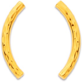 9ct-Curved-Bar-Stud-Earrings on sale