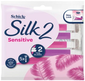 Schick-Silk-2-Sensitive-Disposables-5-Pack on sale