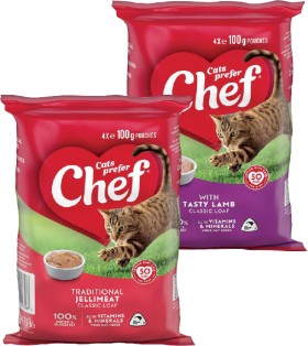 Chef-Wet-Cat-Food-4-Pack on sale