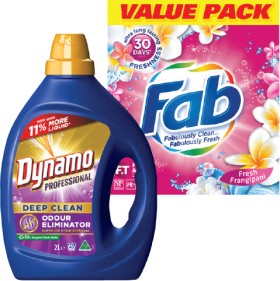 Fab-Laundry-Powder-38kg4kg-or-Dynamo-Laundry-Liquid-2L on sale