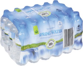 Woolworths-Spring-Water-600ml-Bottles-24-Pack on sale