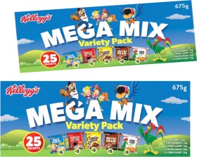 Kelloggs-Mega-Mix-Cereal-Variety-25-Pack-675g on sale