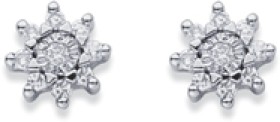 9ct-Diamond-Star-Stud-Earrings on sale