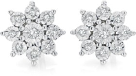 9ct-Diamond-Starbuster-Miracle-Plate-Earrings on sale