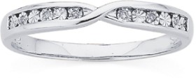 9ct-White-Gold-Diamond-Miracle-Set-Crossover-Band on sale