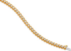 9ct-Diamond-Swirl-Bracelet on sale