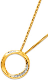 9ct-Diamond-Circle-of-Love-Pendant on sale