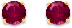 9ct-Created-Ruby-Round-Stud-Earrings on sale