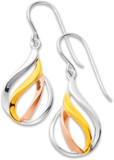 Sterling-Silver-Wave-Hook-Earrings on sale