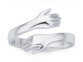 Sterling-Silver-Hugging-Ring on sale