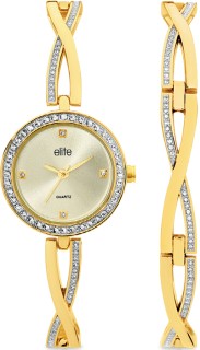 Elite-Ladies-Watch-and-Bracelet-Set on sale