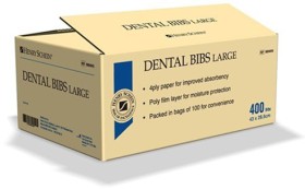 Henry-Schein-Dental-Bib-4ply-Soft-Tissue-with-Polyethylene-Backing on sale