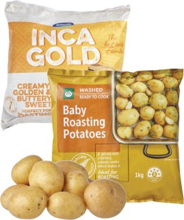 Woolworths-Pre-Packed-Baby-Boiling-or-Roasting-Potatoes-1kg-or-Pre-Packed-Inca-Gold-Potatoes-1kg on sale