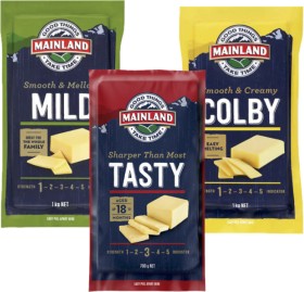 Mainland-Mild-Colby-Edam-1kg-or-Tasty-700g-Cheese-Block on sale