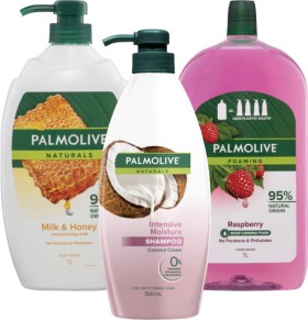Palmolive-Body-Wash-1L-Foaming-Hand-Wash-Refill-1L-Shampoo-or-Conditioner-700ml on sale
