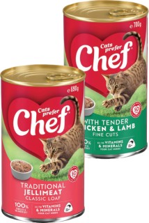 Chef-Wet-Cat-Food-692-700g on sale