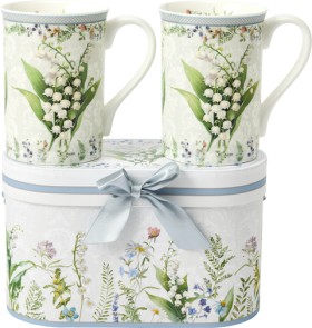 Lily-of-the-Valley-Pack-of-2-Mugs on sale