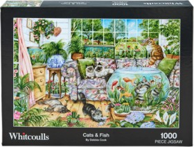 Whitcoulls-1000-Piece-Jigsaw-Cats-Fish on sale