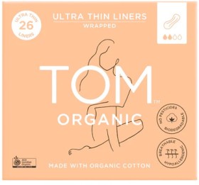 TOM-Organic-Ultra-Thin-Liners-with-Organic-Cotton-26-Pack on sale