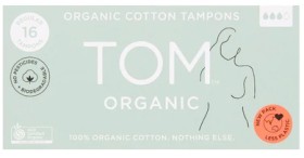 TOM-Organic-16-Regular-Organic-Cotton-Tampons on sale