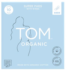 TOM-Organic-Ultra-Thin-Super-Pads-with-Wings-10-Pack on sale