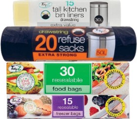 Up-to-30-off-Tidyz-Kitchen-and-Rubbish-Bags-Selected-Range on sale