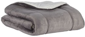 KOO-Plain-Sherpa-Reversible-Blanket on sale