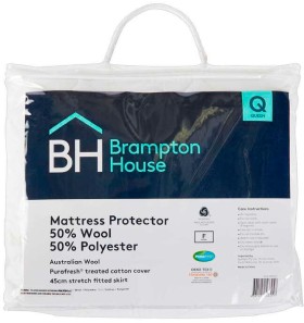 50-off-Brampton-House-50-Wool-50-Polyester-Mattress-Protector on sale