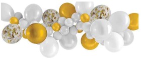 Artwrap-Balloon-Garland-White-Gold on sale