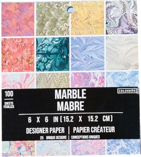Colorbok-Marble-Marbre-5in-x-5in-Paper-Pack on sale