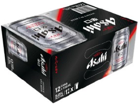 NEW-Asahi-Super-Dry-12-x-330ml-Cans on sale