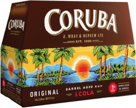 Coruba-Cola-5-10-x-330ml-Bottles on sale